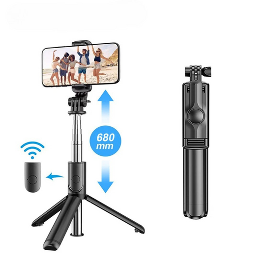 Perche à Selfie 3-en-1 avec Trépied et Double Éclairage LED – Pour des photos et vidéos toujours parfaites !