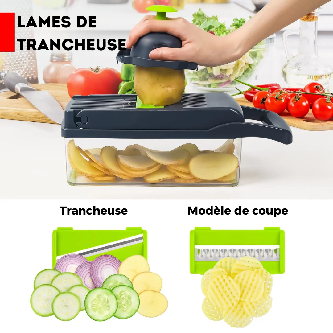 Coupe-Légumes Multifonctions 16 en 1 - La Révolution en Cuisine !