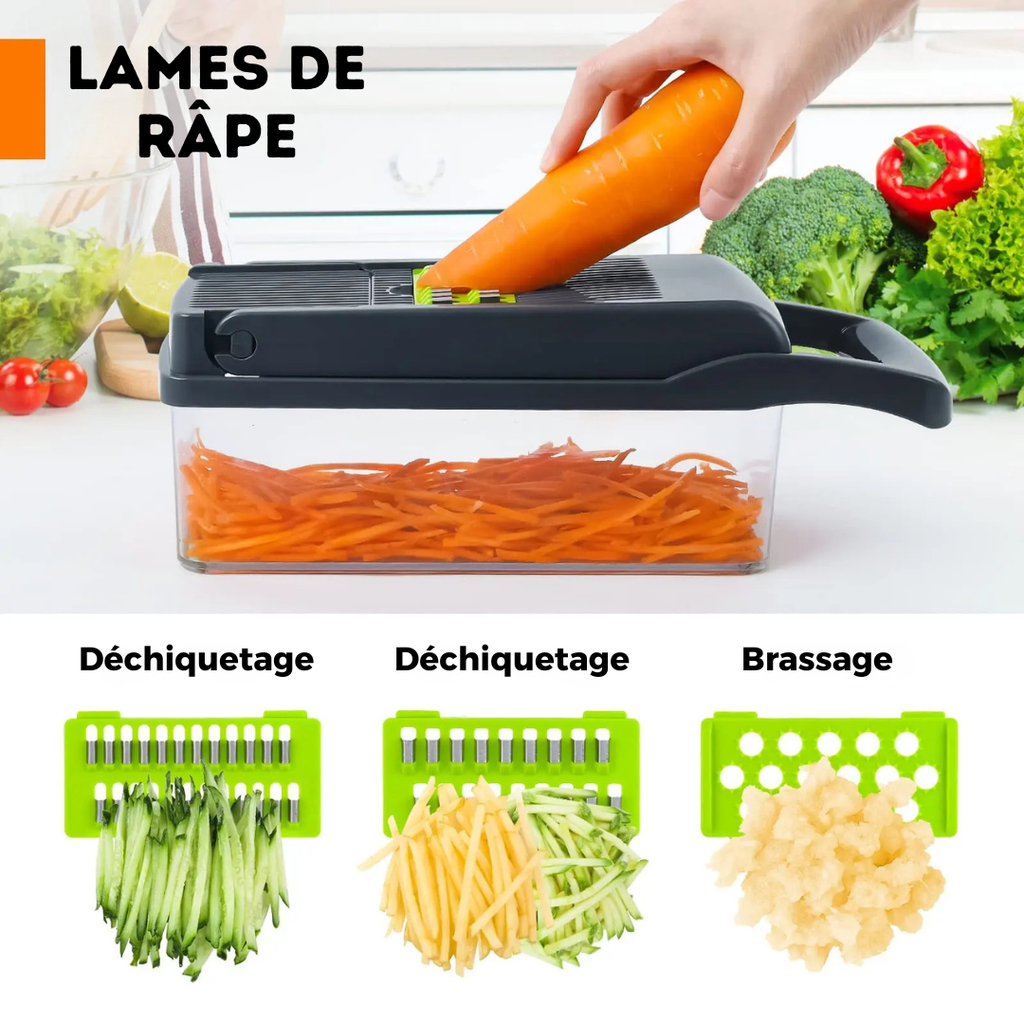 Coupe-Légumes Multifonctions 16 en 1 - La Révolution en Cuisine !