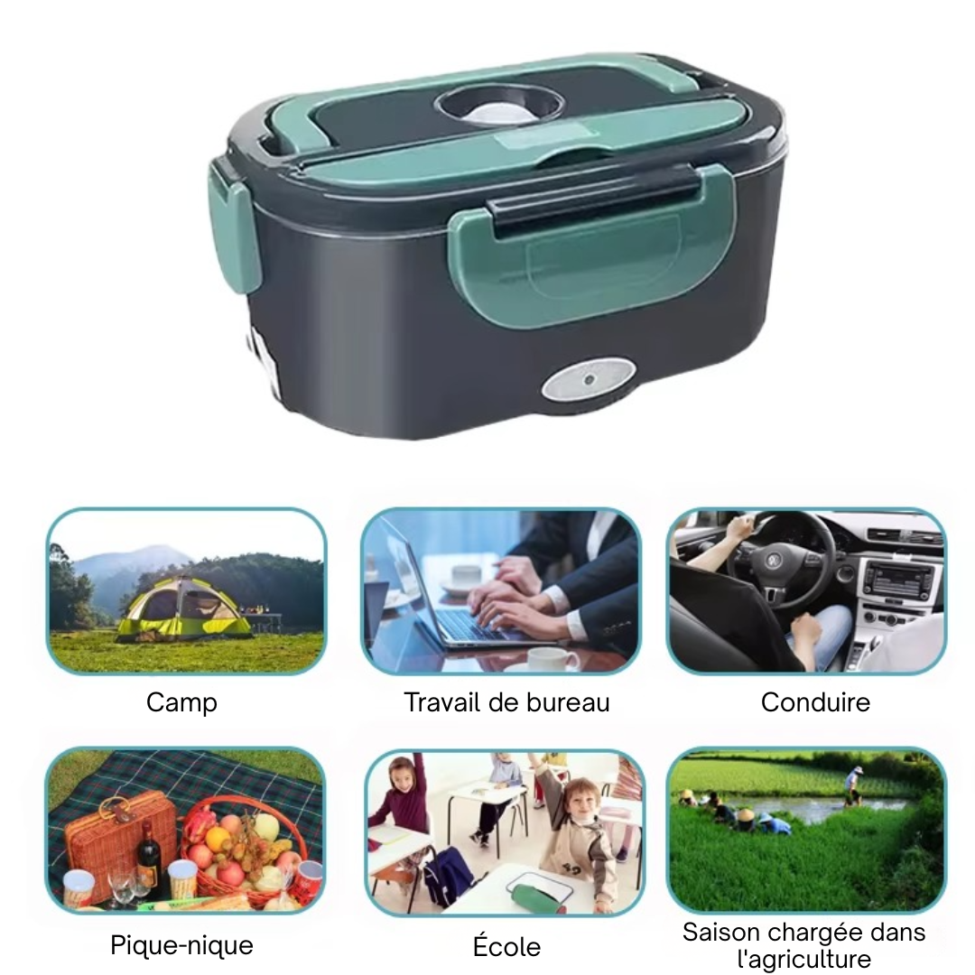 Lunch Box Électrique Chauffante - Mangez Chaud Partout, Tout le Temps !