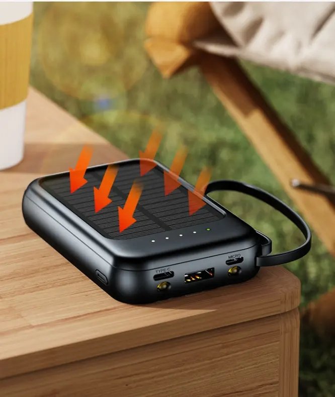 POWERBANK SOLAIRE LED 20 000 mAh